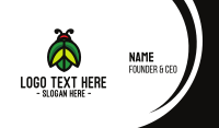 Green Leaf Beetle Business Card Design