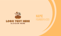 Organic Donut Dessert Business Card Design