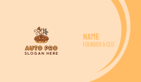 Organic Donut Dessert Business Card Design