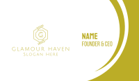 Luxurious Laurel Lettermark Business Card