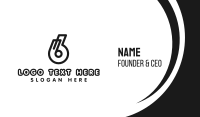 Numeral Business Card example 2
