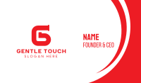 Pipe Letter G Business Card Image Preview