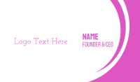 White And Pink Business Card example 4