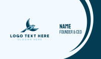 Blue Bird Flying Business Card
