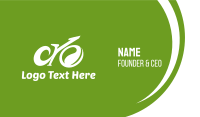 Abstract Eco Bike Business Card Design