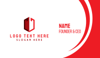 Red Building Business Card example 4