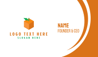 Orange Cube Business Card Design