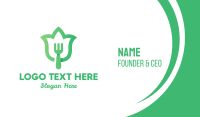 Green Fork Business Card example 4