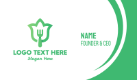 Green Fork Flower Business Card