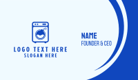 Blue Laundromat Bomb Business Card