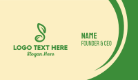 Simple Musical Leaf Business Card Design