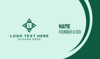 Triangle Star Lettermark  Business Card