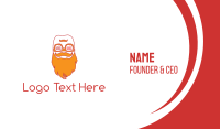 Hipster Beard Business Card Design