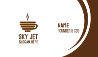 Brown Stroke Coffee Business Card