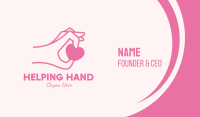 Hand Picked Heart Business Card Image Preview