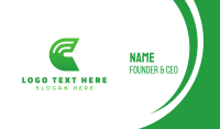 Eco Tech Letter C Business Card