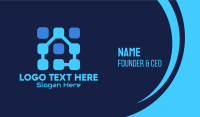 Blue Tech House Business Card