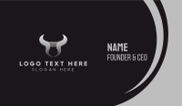 Bull Horn Abstract  Business Card