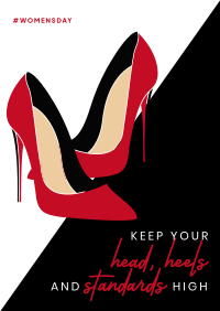 Classy Red Bottoms Poster Design