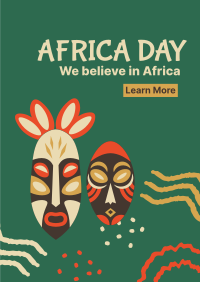 Africa Day Masks Poster