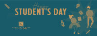 Student Geometric Day Facebook Cover