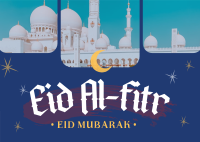 Modern Eid Al Fitr Postcard