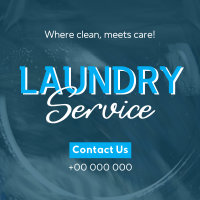 Clean Laundry Service Instagram Post