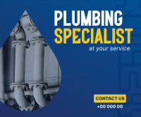 Plumbing Specialist Facebook Post Design