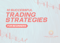 Trading for beginners Postcard Design