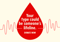 World Blood Donor Day Postcard