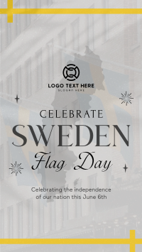 Commemorative Sweden Flag Day Instagram Story