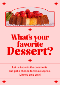 Fancy Dessert Day Poster