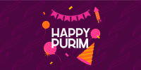 Purim Jewish Festival Twitter Post