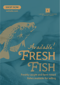 Fresh Fishes Available Flyer