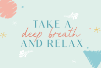 Take a deep breath Pinterest Cover Design