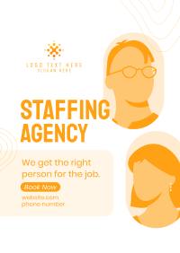 Staffing Agency Booking Poster