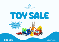 Huge Toy Sale Postcard Design