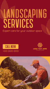 Professional Landscape Services Instagram Story