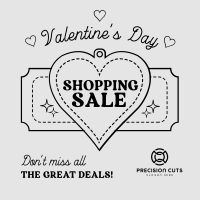 Minimalist Valentine's Day Sale Instagram Post Image Preview