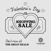 Minimalist Valentine's Day Sale Instagram Post Image Preview