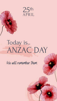 Anzac Day Message Facebook Story