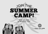 Summer Camp Postcard