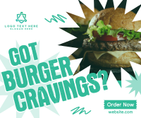 Burger Cravings Facebook Post