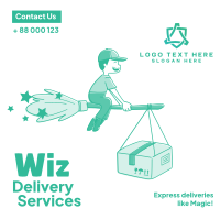Wiz delivery services Instagram Post