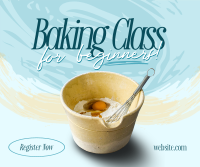 Beginner Baking Class Facebook Post