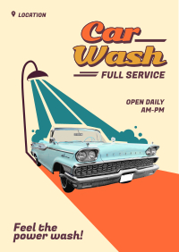 Retro Car Wash Flyer