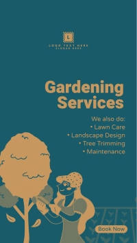 Outdoor Gardening Services Facebook Story