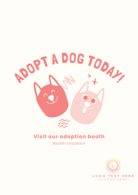 Adopt A Dog Today Poster