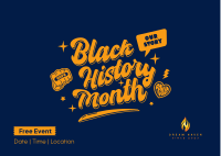 Fun Black History Month Postcard