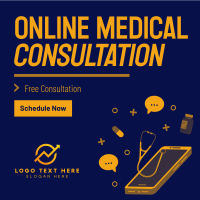 Mobile Online Consultation Instagram Post Design